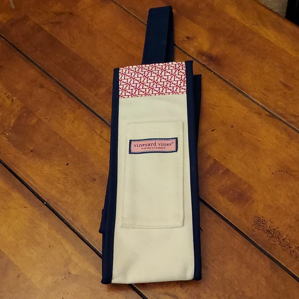 NEW | VINYARD VINES | MARTHA'S VINYARD | CANVAS WINE TOTE